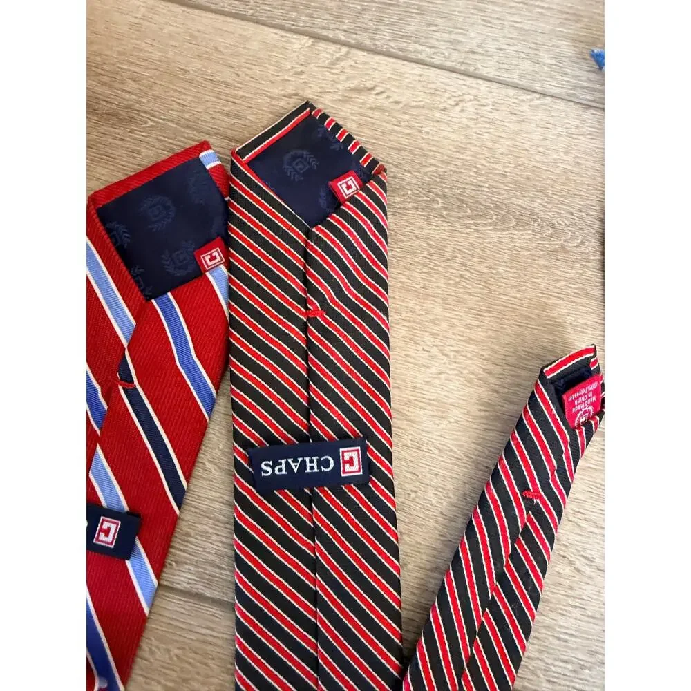 Chaps Boys' Patriotic Clip-On Tie Bundle